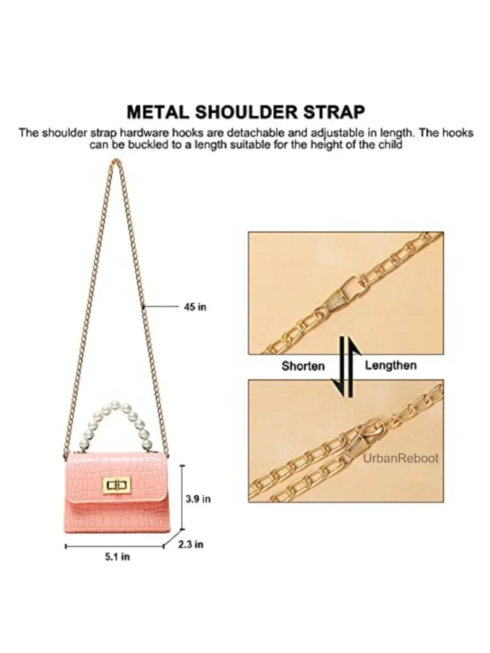 Girls Silicone Crossbody Mini Messenger Bag with Rotating Lock & Bead Handle